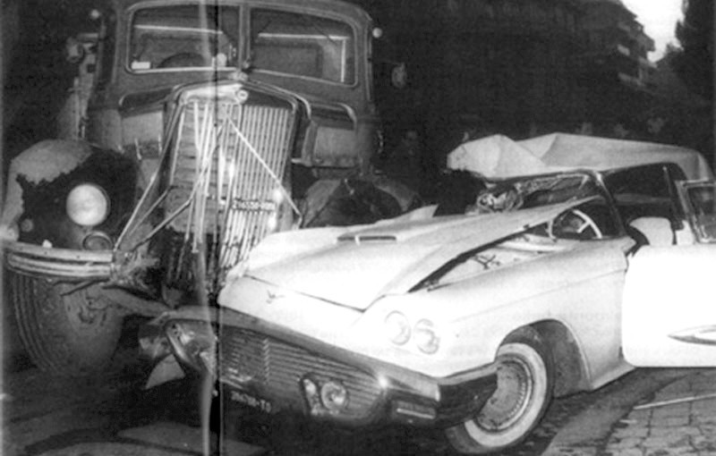 Rzym, 3 lutego 1960 roku: samochód, w którym zginął Fred...