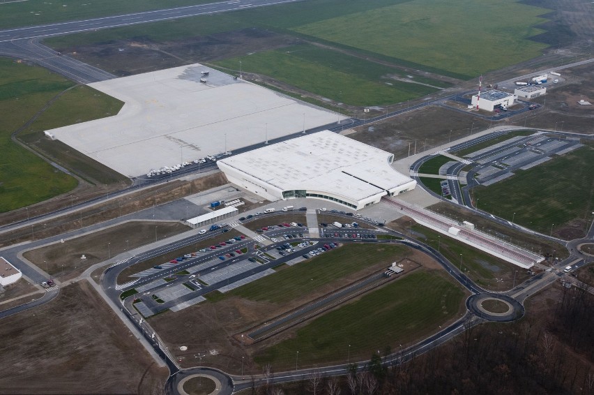 Lotnisko w Świdniku z lotu ptaka. Listopad 2012