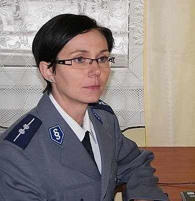 Aspirant Mirosława Gruszka, nowa rzeczniczka Komendy Powiatowej Policji w Żywcu.