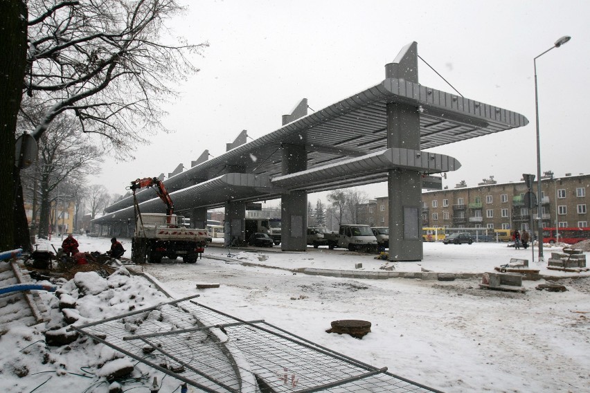 Budowa dworca autobusowego w Tarnowskich Górach [ZDJĘCIA]
