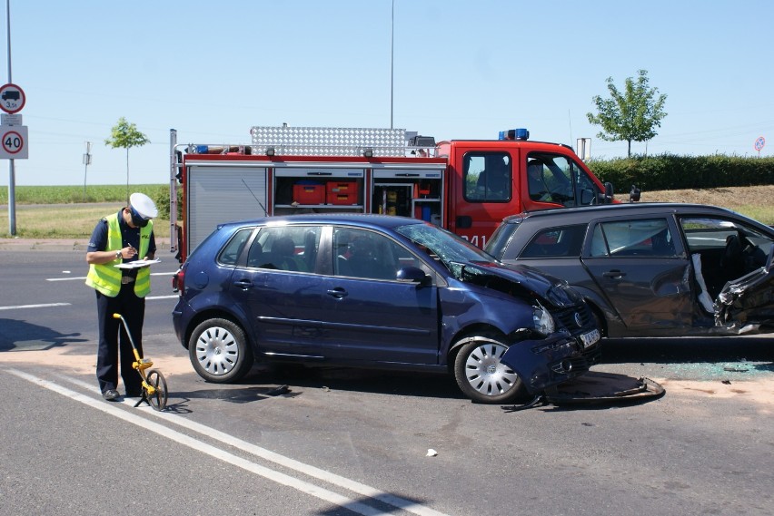 Wypadek na ulicy Piłsudskiego w Kaliszu