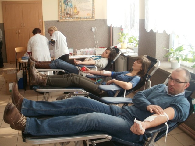 Akcja honorowego krwiodawstwa odbyła się ostatnio w Szkole Podstawowej w Kamieniu