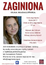 17-letnia Olga nie dała znaku życia od 15 kwietnia