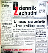 O tym pisał DZ w poniedziałek, 9 lipca 1958 roku: Powódź na Dolnym Śląsku