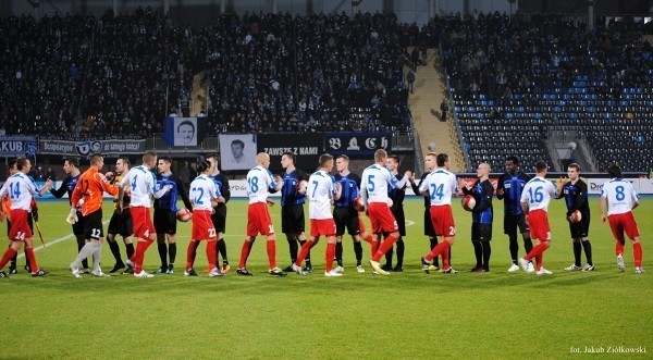 Zawisza Bydgoszcz - Piast Gliwice 1:1 ZDJĘCIA. Remis w meczu na szczycie
