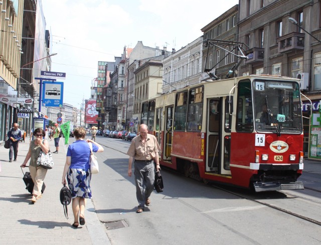 Przystanek tramwajowy w Katowicach