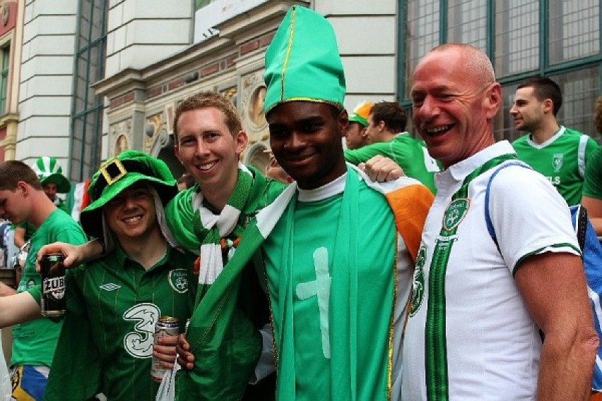 Kibice z Irlandii w Gdańsku podczas Euro 2012