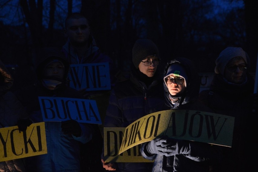 Marsz Milczenia w Bytowie w rocznicę wybuchu wojny w Ukrainie | ZDJĘCIA, WIDEO
