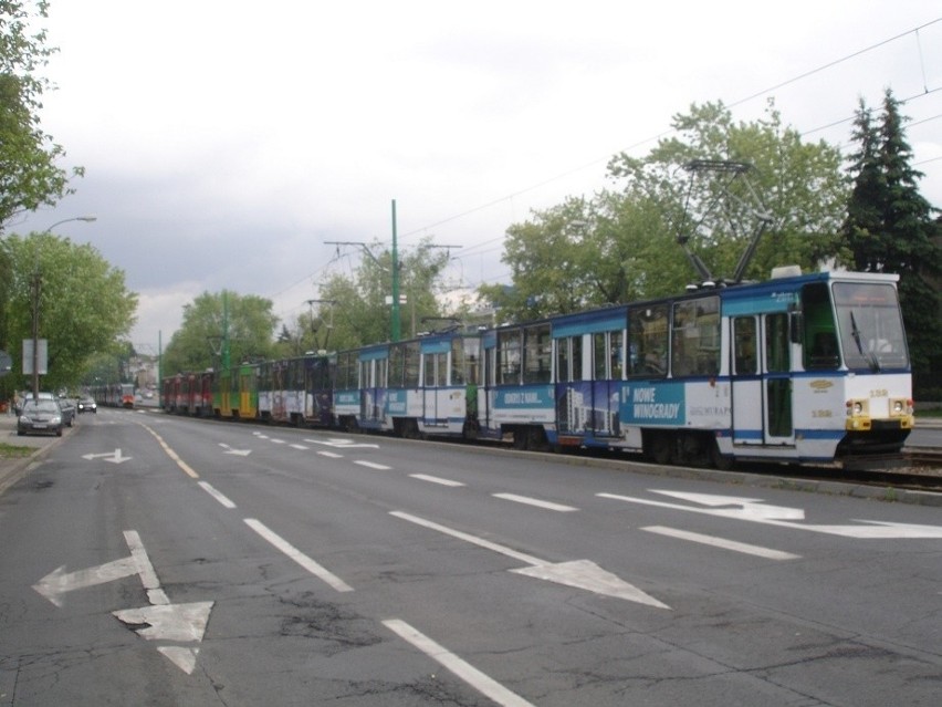 Poznań: Tramwaje z Hetmańskiej przeniosły się na Grunwald [ZDJĘCIA]