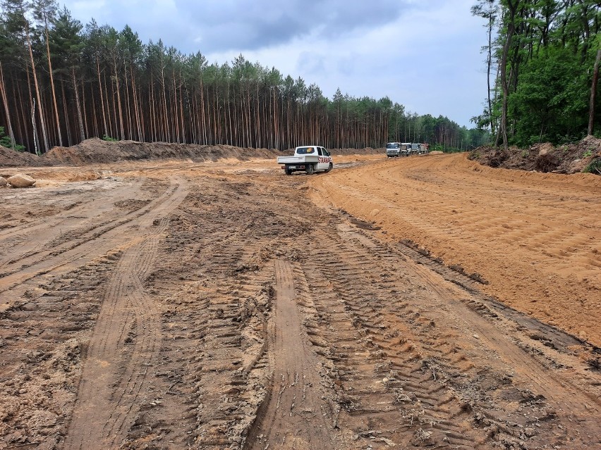 Tak wygląda południowa obwodnica Zielonej Góry w okolicy...