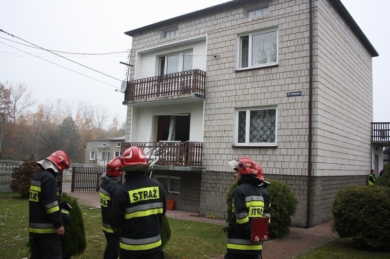 Wybuch gazu w Łazach. Ranna jedna osoba [ZDJĘCIA]