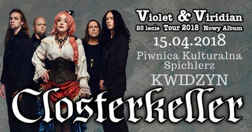 Closterkeller promuje swój nowy album "Viridian"! Zespół zagra w Piwnicy Kulturalnej 