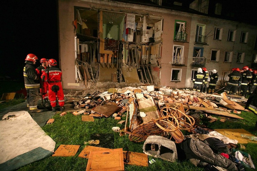 Akcja ratownicza po wybuchu domu w Siemianowicach Śląskich