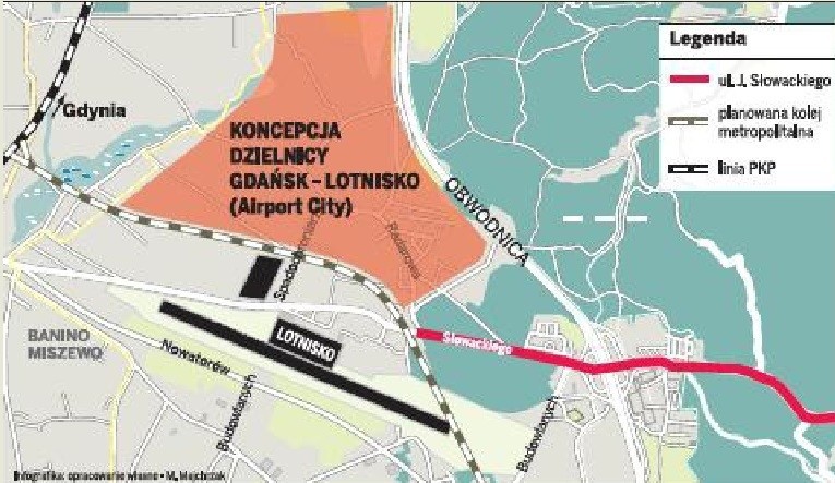 Airport City. Marszałek chce, aby w okolicy lotniska powstała nowa dzielnica Gdańska