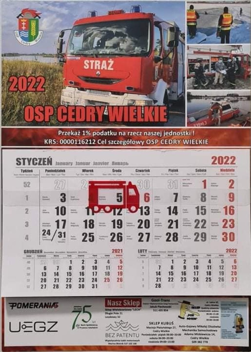 Zakupując kalendarz, każdy może wspomóc akcję strażaków z...