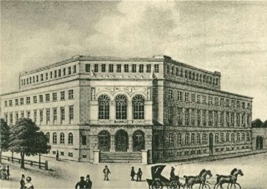 Budynek Uniwersytetu Artystycznego - zdjęcia historyczne.