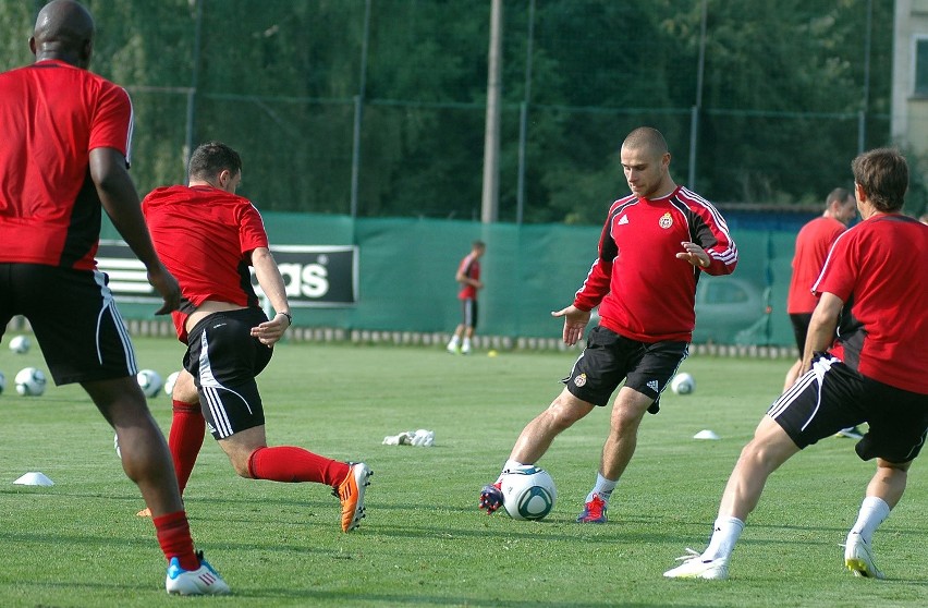 Trening Wisły przed meczem ze Skonto