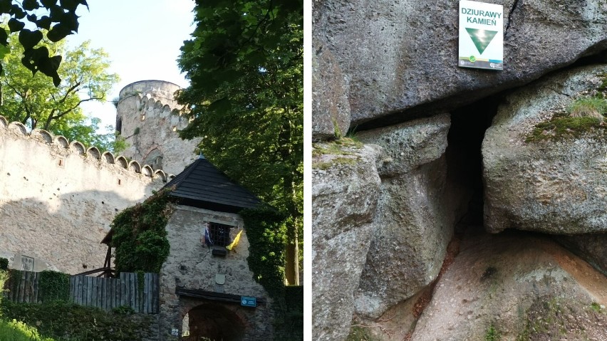 Zamek Chojniki jaskinia Dziurawy Kamień