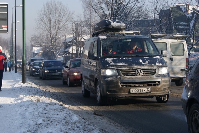 Samochody gości zza wschodniej granicy można spotkać dosłownie wszędzie