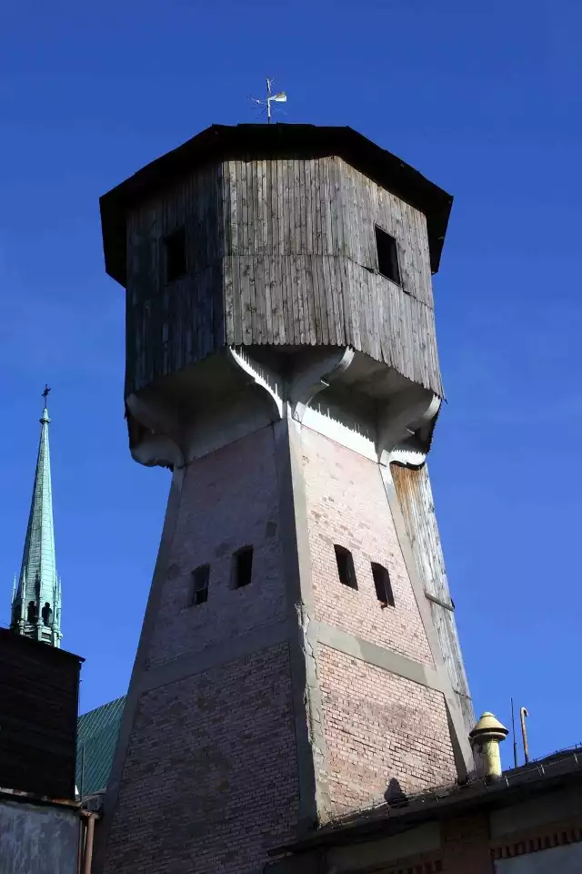 Wieża ciśnień browaru jest wpisana do rejestru zabytków