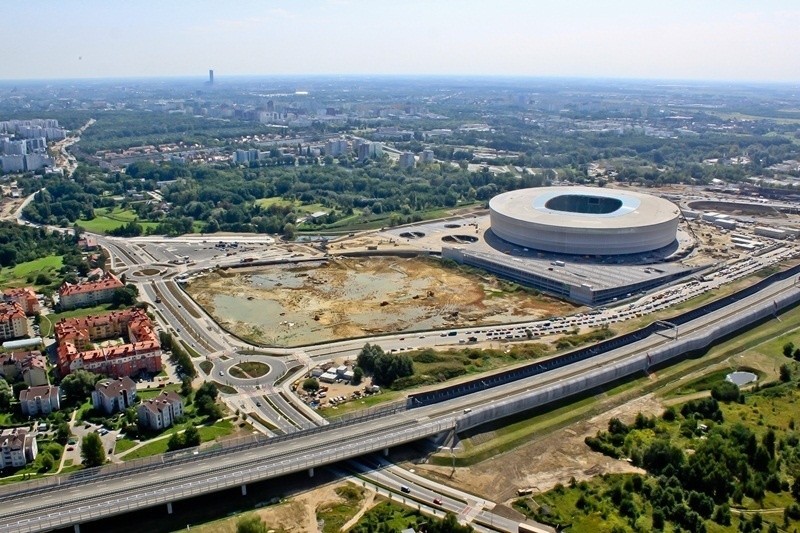 Fotoblog z budowy stadionu i obwodnicy - 24.08.2011