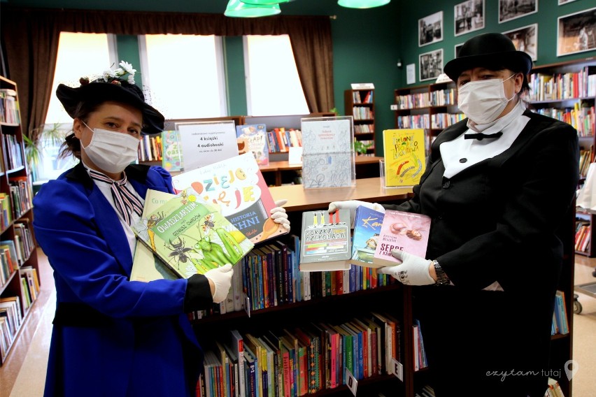 Biblioteka w Cieplewie po remoncie. Czytelnicy mogą zobaczyć Encyklopedię Brockhausa z końca XIX  |ZDJĘCIA