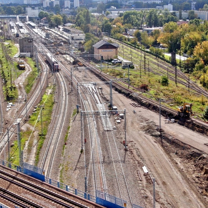 Prace na stacji Kraków Płaszów.