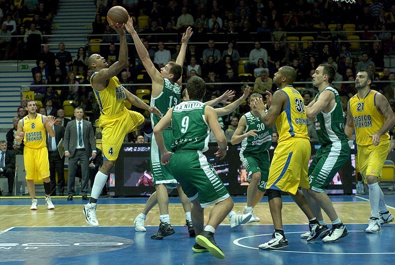 Euroliga koszykarzy: Asseco Prokom Gdynia - Żalgiris Kowno 69:72 (ZDJĘCIA)