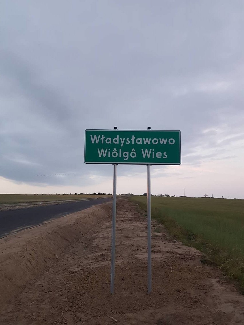 Remontowana droga Władysławowo - Łebcz