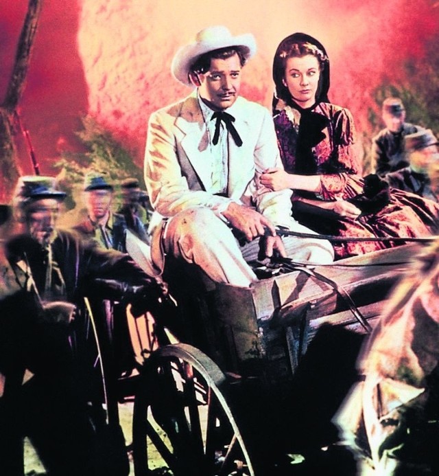 Rhett Butler i Scarlett O&apos;Hara, czyli bohaterowie najsłynniejszej historii miłosnej - &quot;Przeminęło z wiatrem&quot;. Zagrali ich Clark Gable i Vivien Leigh