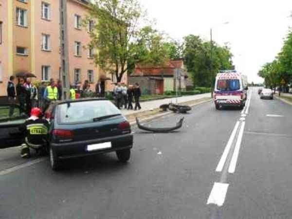 Wypadki z udziałem motocyklistów