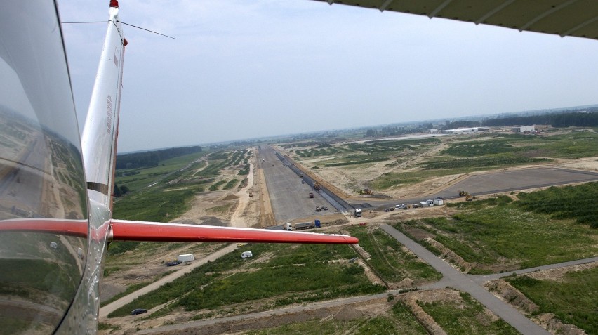 Lotnisko w Świdniku z lotu ptaka. Czerwiec 2012