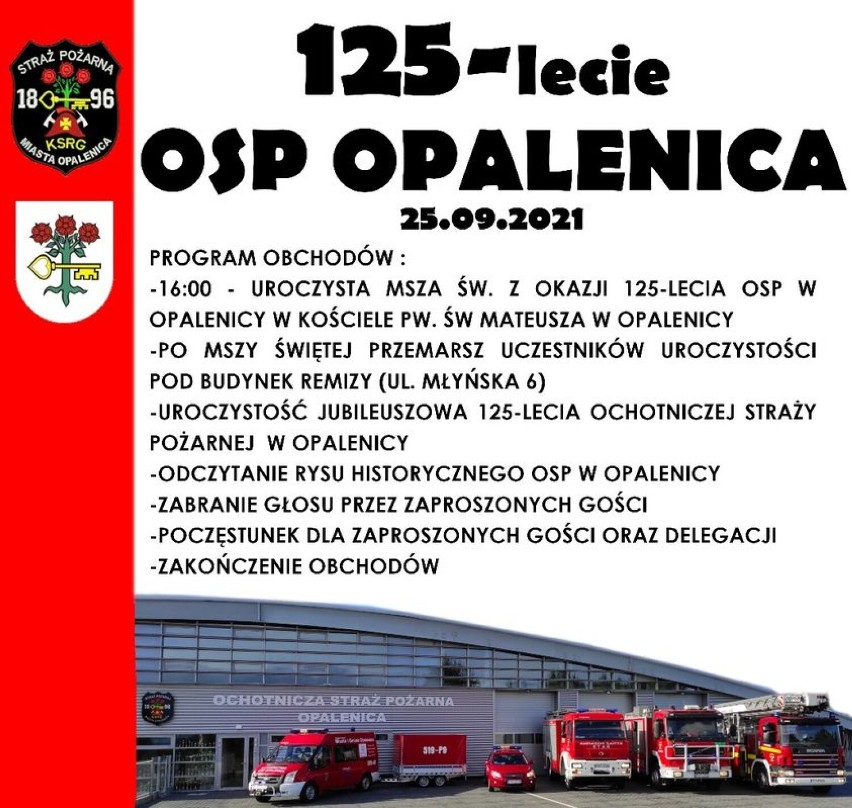 Opalenica: Już przed nami wielka uroczystość- 125-lecie Ochotniczej Straży Pożarnej!