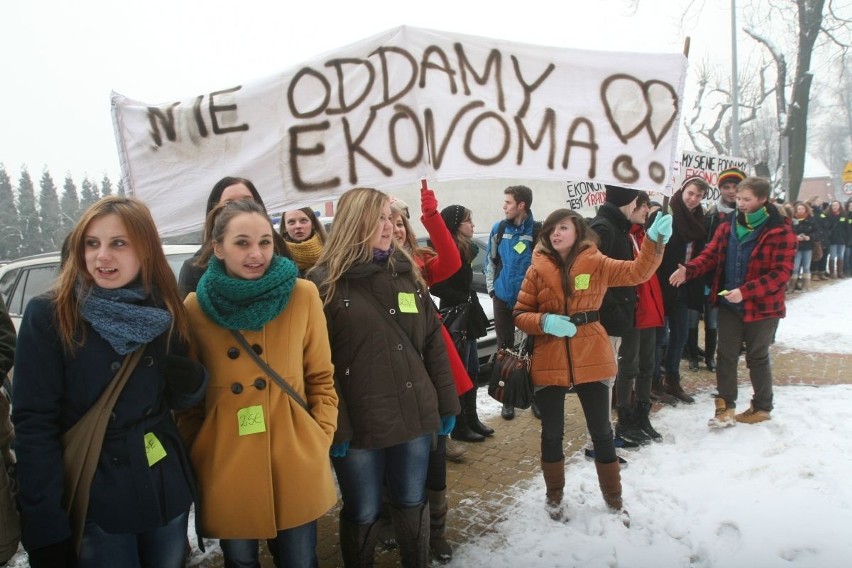 Manifestacja młodzieży Ekonomika z Raciborza [ZDJĘCIA i WIDEO]