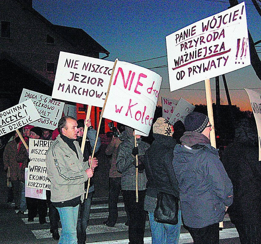 Pomorze: Protest w Bojanie przeciw trasie S6