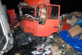 Wypadek tirów pod Radomskiem. Jedna osoba nie żyje, dwie ranne