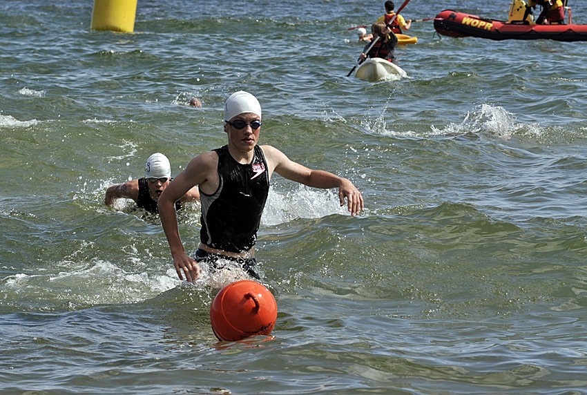 Pływali i biegali w Gdyni. Na Mistrzostwach Polski w Aquathlonie