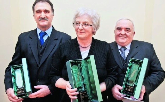 Od lewej: Stanisław Dziagacz, Janina Janeczko i Marian Tyka zostali Sołtysami 2011 roku