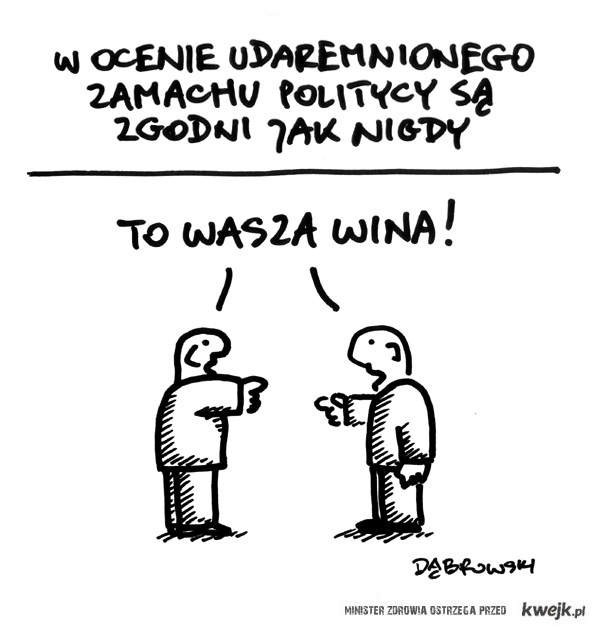 "w ocenie udaremnionego zamachu politycy są zgodni..."