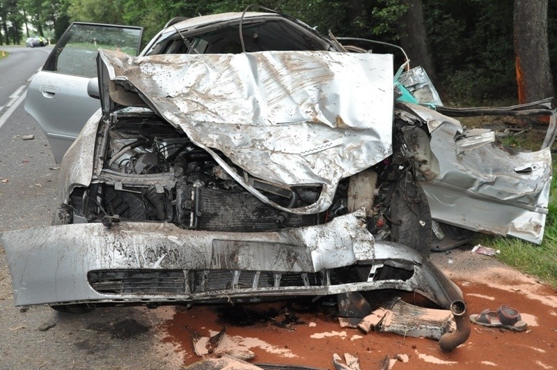 Cztery osoby zginęły w wypadku w Kolonii Wisznice. Audi rozbiło się na drzewie. NOWE FAKTY
