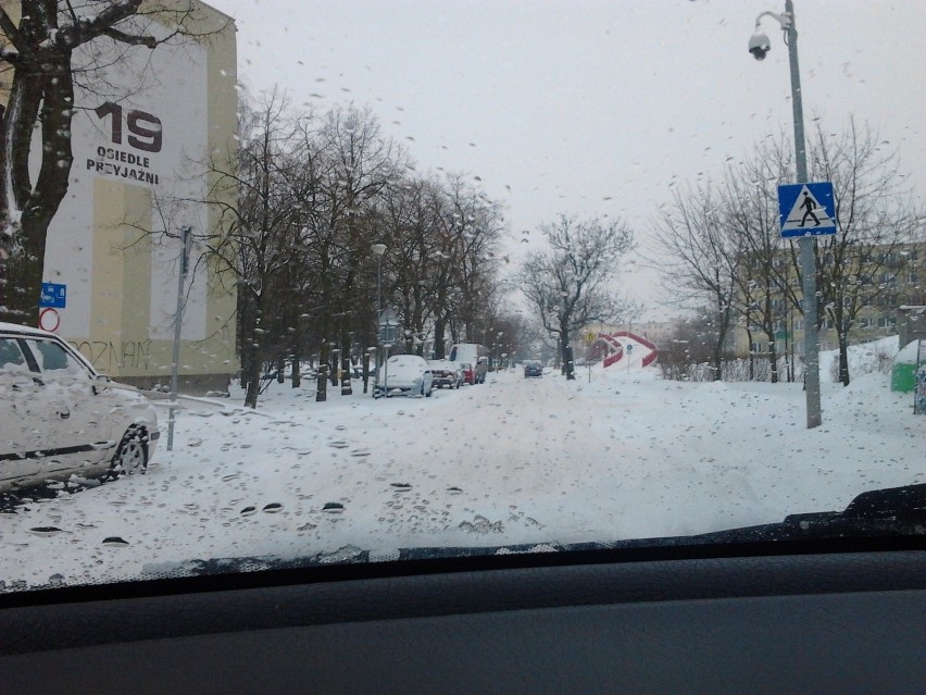Śnieg w Poznaniu - horror na ulicach