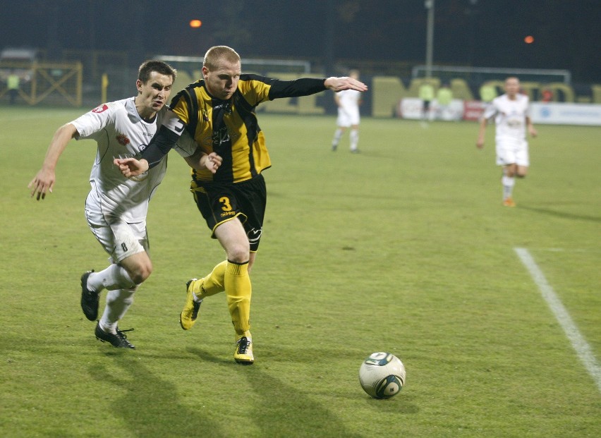 GKS Katowice - Okocimski Brzesko 1:2. Na Bukowej im lepiej, tym gorzej [ZDJĘCIA]