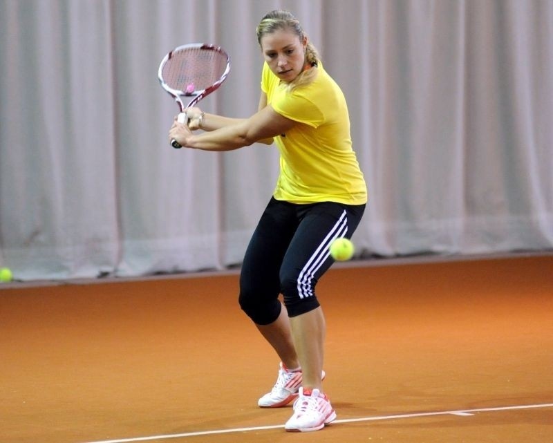 Angelique Kerber trenowała w Puszczykowie w lutym