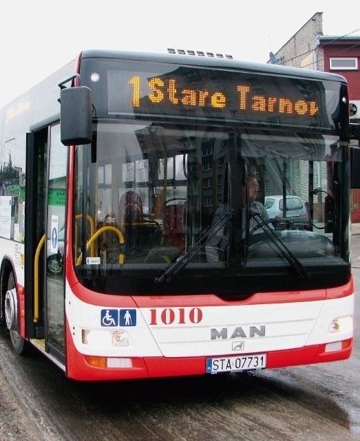 Nowy autobus linii 1 na trasie w Tarnowskich Górach