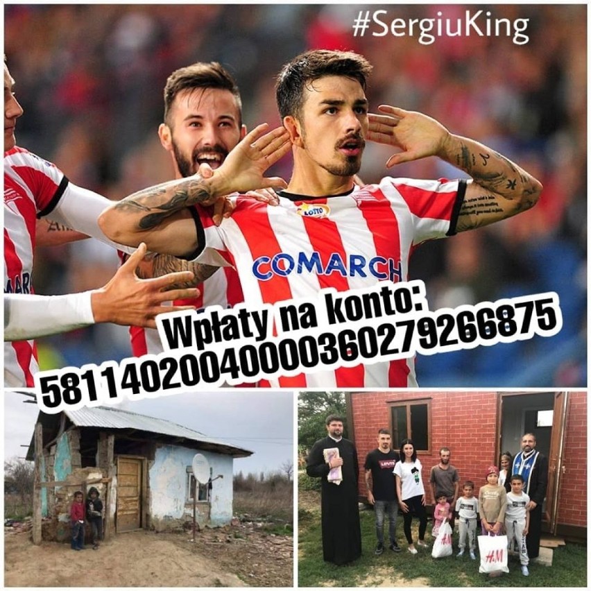 Kibice Cracovii pomagają wraz z Sergiu Hancą rumuńskiej rodzinie