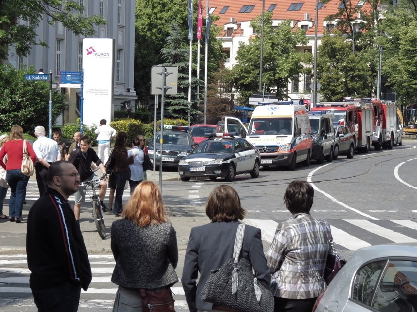 Ewakuacja Tauronu na Powstańców Śląskich (ZDJĘCIA) 