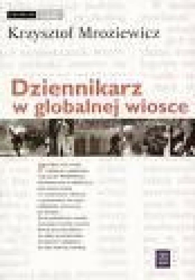 &quot;Dziennikarz w globalnej wiosce&quot; okładka