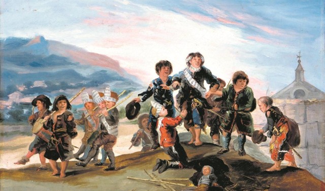 "Dzieci bawiące się w żołnierzy" - Francisco Goya