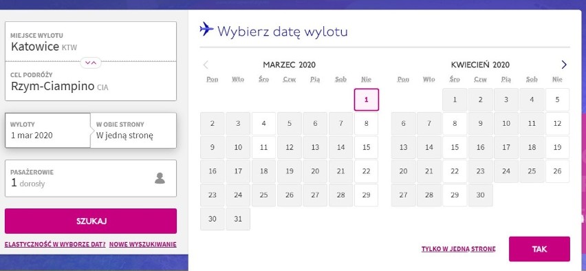 Linie Wizz Air ograniczają loty do Włoch w marcu i kwietniu...