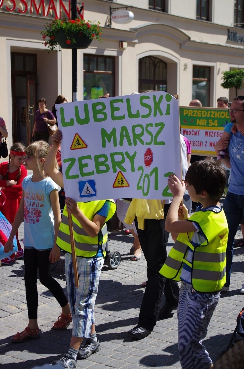 Lubelski Marsz Zebry: Przedszkolaki przeszły przez deptak (ZDJĘCIA)